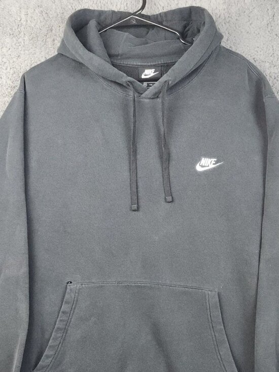 Nike Other - Nike Sportswear Club Fleece Hoodie Men's 2XL Black Faded Pullover Sweatshirt